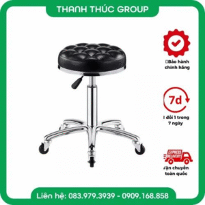 Ghế Múi Xoay 360 Spa Xoay Chân Lốc Có Bánh Xe Nâng Hạ Dùng Trong Spa Phun Xăm Thẫm Mỹ